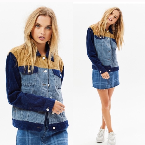PacSun Jackets & Blazers - pacsun colorblock corduroy jacket